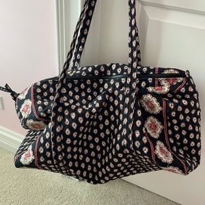 Large Vera Bradley duffel bag black